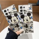 Disney Mickey Mouse Rabbit Case For Samsung Galaxy S21 S22 S23 S24 Ultra S20 Fe Note 10 20 Plus Magnetic Charging Magsafe Cover