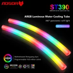 COOLMOON Hose Pipe ARGB Vest CPU Liquid Cooler 5V 3PIN ARGB 4PIN Aura Sync Sleeve Water Cooling Raditor for Computer Case Decor