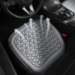 Breathable Fabric Car Seat Cover 3D Triangular Concave Convex Hip Massage Cover General Car Seat Cushion with Backrest Cushion B