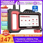 THINKSCAN PLUS S6 S7 THINKCAR OBD2 Scanner Auto ABS,SRS,ECM,TCM,BCM,AC System Car EOBDⅡ Diagnostic Scan Tool Car Code Reader
