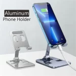 Universal All Aluminum Alloy Foldable Desk Phone Holder Mount Stand For Mobile Phone Holder For Tablet Desktop Metal Holder