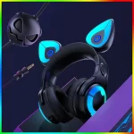 YOWU Glory Of The King Wireless Headphones Angela Co-Branded Headset Customized Limited Cat Ear Bluetooth Of Music Box Headphone