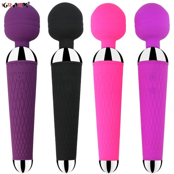 Multi-Speed Powerful Magic Wand Vibrator USB Charge AV Stick Female G Spot Massager Clitoris Stimulator Adult Sex Toys for Woman - Image 3