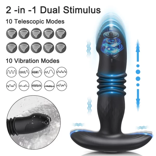 APP Remote Control Prostate Massager Vibrator Male Wireless Bluetooth Anal Butt Plug for Men Dildo Vibrating Adult Sex Toys - Image 2