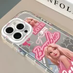Barbie Phone Case Suitable for Iphone 15 14 13 12 11/pro Max Cute Girly Barbie Princess Anti-Fall Mobile Phone Case