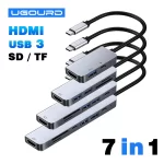 USB C HUB to HDMI 4K USB 3.0 2.0 Multiport Adapter with TF SD Reader Slot Type C HUB Dock Station PD 100W Charging for Laptop