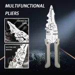 Wire Stripping Pliers Multifunctional Electrician Special Wire Cable Pliers Universal Pliers Tools Industrial Splitting Har H7s1