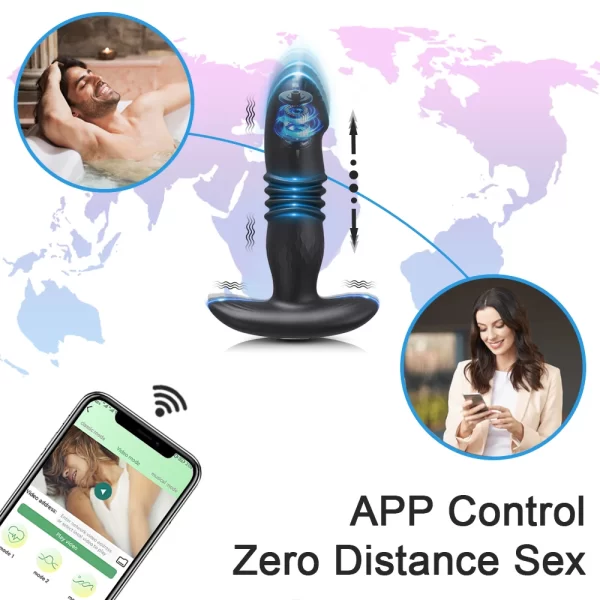 APP Remote Control Prostate Massager Vibrator Male Wireless Bluetooth Anal Butt Plug for Men Dildo Vibrating Adult Sex Toys - Image 4