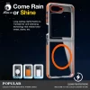 For Samsung Galaxy Z Flip 5 6 Magsafe Magnetic Wireless Charging Case Colorful Transparent Folding Hinge Shockproof Hard Cover