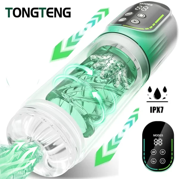 Automatic Thrusting Rotating Male Masturbator Licking Stroker Sucking Blowjob 100% Waterproof Pennis Pump Adult Sex Toys For Men - Image 6