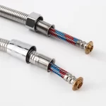 1500MM 304 Stainless Steel Flexible Shower Hose Long Bathroom Water Extension Plumbing Pipe Pulling Tube