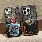Luxury Anime Cute Spider Man Silicone Phone Case for Apple iPhone 15 14 11 Pro Max 13 12 Cool Batman Shockproof Back Cover Caqa