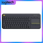 Logitech K400 Plus Wireless Touch Keyboard with Touchpad for PC Laptop Android Smart TV HTPC Household 84key Gaming Keyboard Bag