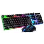 Multi-Color Keycaps Led Rgb Backlight 104 Keys Gaming Keyboard Mechanical And Mouse