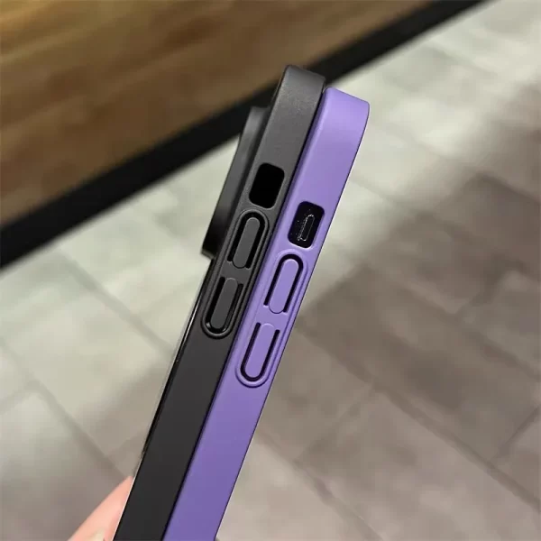 Logo Hole Magsafe Magnetic Case For iPhone 11 12 13 14 15 Pro Max Solid Color Cover For iPhone 15 14 Pro Case With Camera Film - Image 4