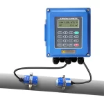 Portable Flowmeter DN15-DN6000 4-20mA RS485 Remote Display Ultrasonic Flow Meter Clamp