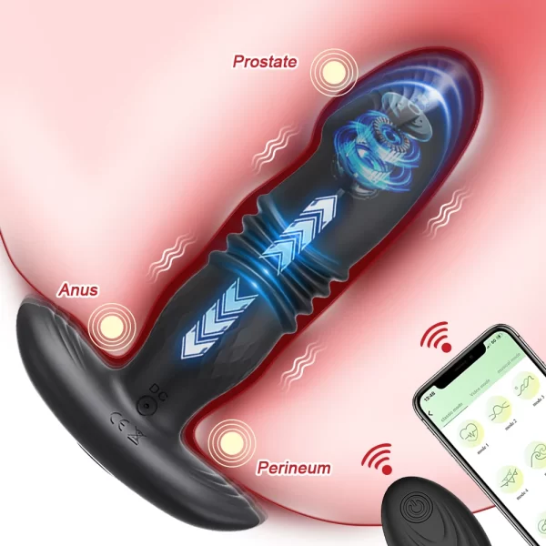 APP Remote Control Prostate Massager Vibrator Male Wireless Bluetooth Anal Butt Plug for Men Dildo Vibrating Adult Sex Toys - Image 3