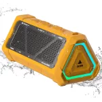 MLOVE P3 Portable Outdoor Bluetooth Speaker Bluetooth 5.3 Speaker ,Stereo Sound IPX7 Waterproof,Micro SD Card,RGB Light, TWS