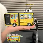 3D Cute Cartoon Peanuts Snoopy Charlie Brown Phone Case For Samsung Galaxy Z Flip 5 Soft Silicone Back Cover For Z Flip 3 4