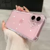 Luxury Transparent Airbag Bumper Shockproof Case for iPhone 16 15 14 Pro Max Plus 12 13 11 16Pro Acrylic Clear Ultra Slim Cover
