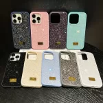 Luxury INS Dazzling Full Covered Zircon Macaroon Color Phone Case for iPhone 16 15 14 11 12 13 Pro Max Plus Back Cover