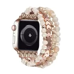 Beaded Compatible Apple Watch Band 38 40 41 42 44 45mm for Women, iWatch Series SE 9 8 7 6 5 4 3 2 1 Handmade Elastic Band