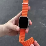 Original 1:1 Ocean silicone strap For Apple watch band 49mm Ultra 44mm 45mm 40mm 42 41mm bracelet iWatch series 9 8 7 6 5 4 3 se