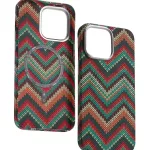 Bohemian Style Night Glow Kevlar Patterned Magnetic Phone Case For iPhone 16 15 Pro Max 14 13 Pro Magsafe Shockproof Phone Cover