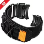 No Gaps Nylon Strap for Samsung Galaxy Watch 6 5 4 44mm 40mm 5Pro Tactical Bracelet Correa Galaxy Watch Classic 43mm 47mm Band