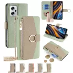 Zipper Crossbody Case for iPhone 15 Pro Max 16 14 13 12 11 12 Mini Xs Xr X 15 Plus 14 Leather Metal Chain Ring Wallet Flip Cover