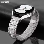 Diamond strap for Samsung Galaxy Watch 7/FE/6/4/Classic/5/pro 45mm 40mm 44mm Metal 20mm 22mm link Bracelet huawei gt 4-3-2 band