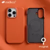 Melkco Premium Genuine Leather Case for iPhone 16 Pro Max Luxury Business High-end Cow Phone Cases Back Cover