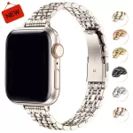 Stainless Steel Strap for Apple Watch Band Ultra 2 49mm 42mm 44mm 45mm 41mm Women Metal Bracelet IWatch Series 9 8 7 6 SE 5 4 3