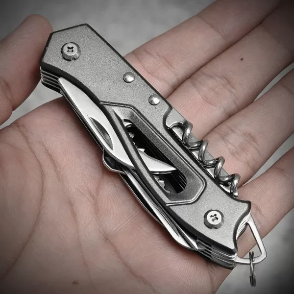 Outdoor Multifunctional Swiss Knife Camp Multitool Bottle Opener Folding Knife Portable Scissors Saw Military Fold Pocket Knife - Image 4