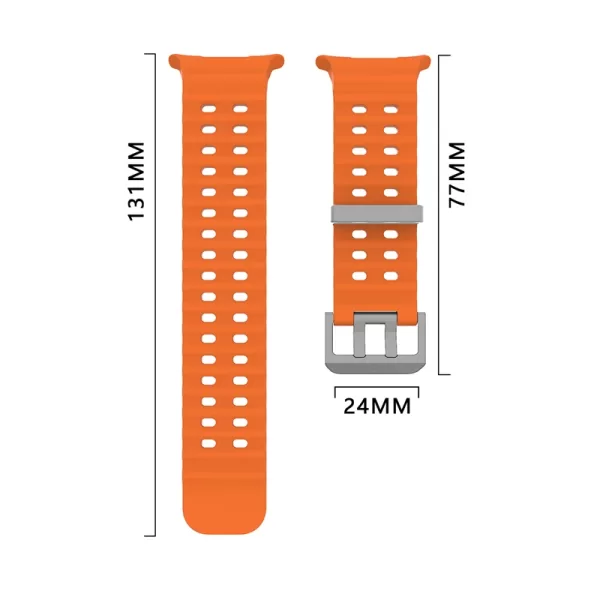 Marine Band For Samsung Galaxy Watch Ultra 47mm Sports Silicone Strap Bracelet For Samsung Galaxy Ultra Watchband Accessories - Image 4