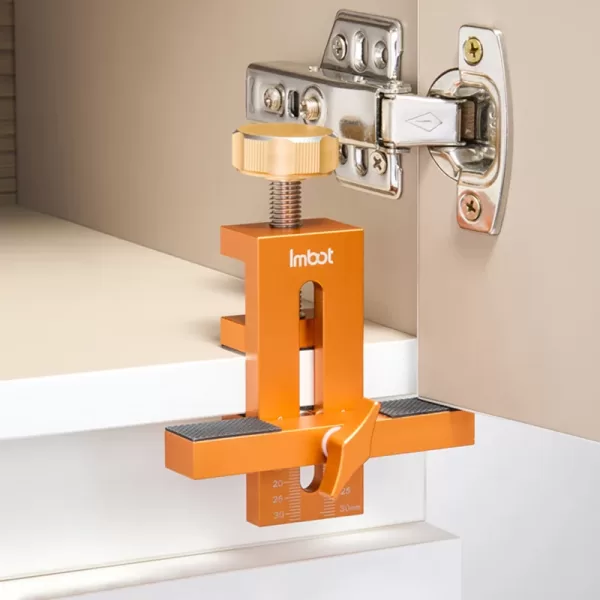 Cabinet Door Mounting Jig, with Support Arm&Clamp, Aluminum Alloy Body Tool for Installing Cabinets with Face Frame or Frameless - Image 2