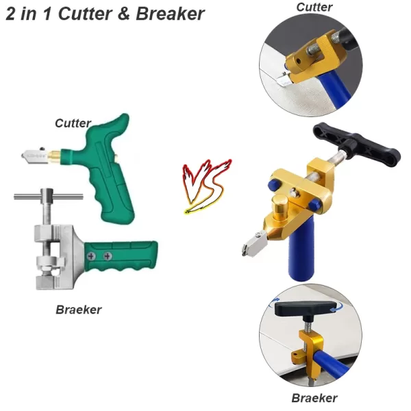 Ceramic Cutter Glass Tile Breaker Knife Wheel Diamond Roller Machine Opener Cutting Hand Held Tools Accessories With Nozzles - Image 2