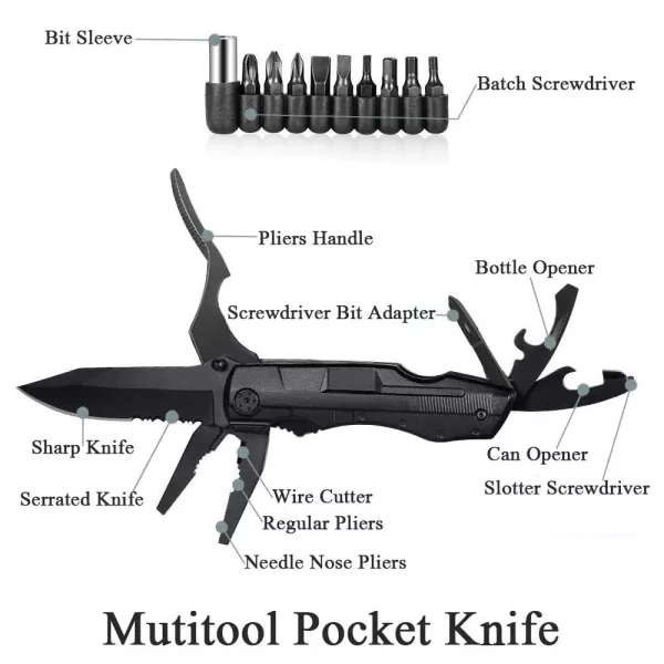 Multifunction Knife Pliers Outdoor Home Portable Survival Camping Folding Knife Plier Car Emergency Tool Screwdriver Hand Tool - Image 2