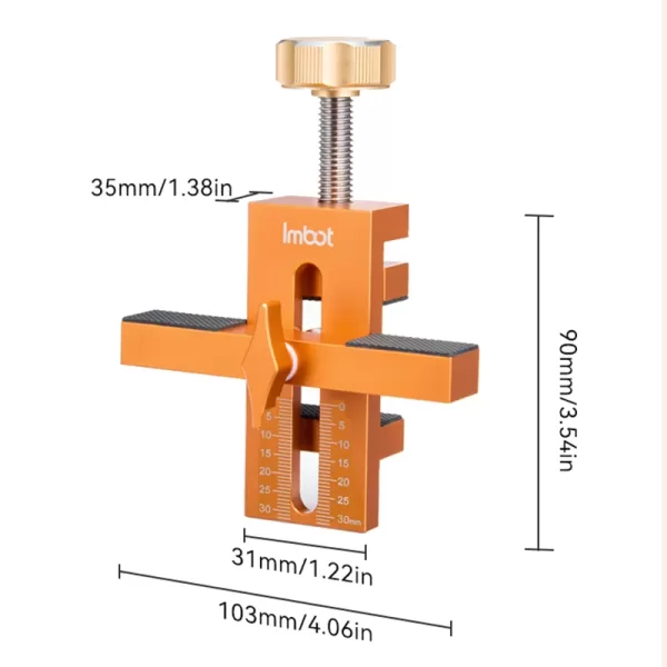 Cabinet Door Mounting Jig, with Support Arm&Clamp, Aluminum Alloy Body Tool for Installing Cabinets with Face Frame or Frameless - Image 5