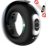 Penis Ring Vibrator Adjustable Vibrating Ring Delay Ejaculation Enlargement Erection Masturbator Adult Sex Toy For Men