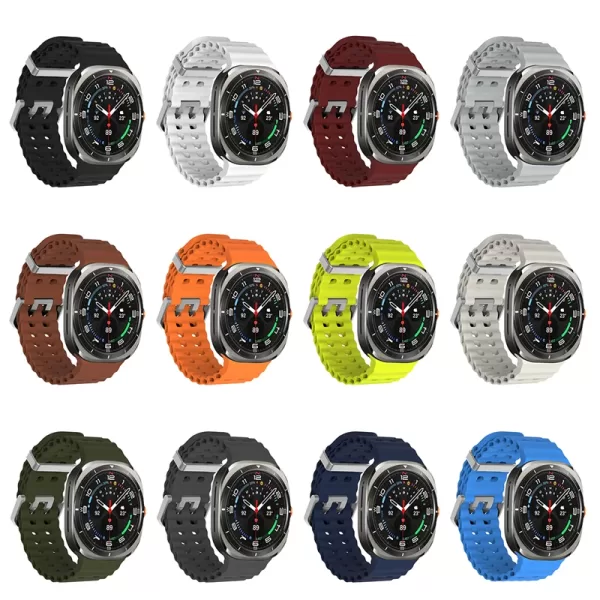 Marine Band For Samsung Galaxy Watch Ultra 47mm Sports Silicone Strap Bracelet For Samsung Galaxy Ultra Watchband Accessories - Image 5