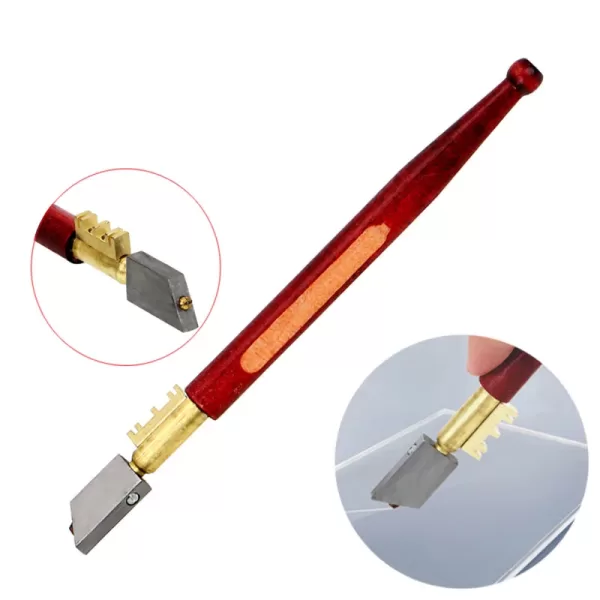 6 Wheels Steel Glass Cutter Professional Glass Cutting Tool Multifunctional Bottle Cutter Roller Cutting Craft Glass Tile Cutter - Image 3