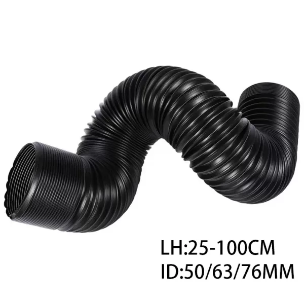 Car Cold Air Filter Intake Tube Kit Ducting Feed Hose Pipe 1M Flexible Air Inlet Duct Pipe System 2inch 2.5inch 3inch Universal