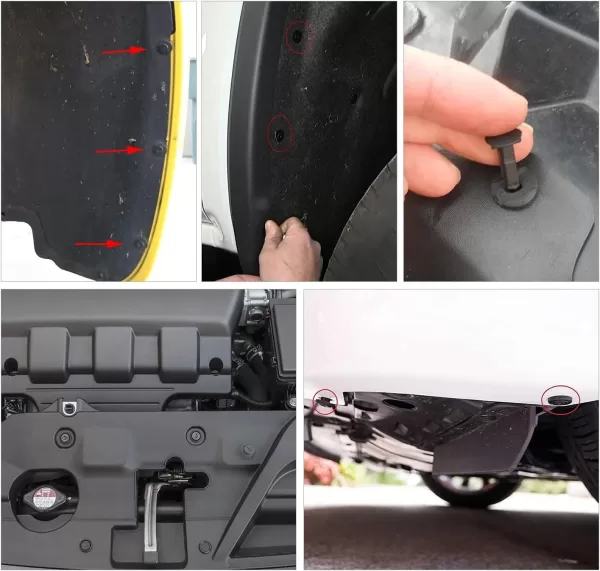 Car Bumper Retainer Auto Push Rivets Door Trim Panel Fender Clips For Nissan Qashqai J10 J11 Juke 2 Micra X-Trail 350z Rogue - Image 6