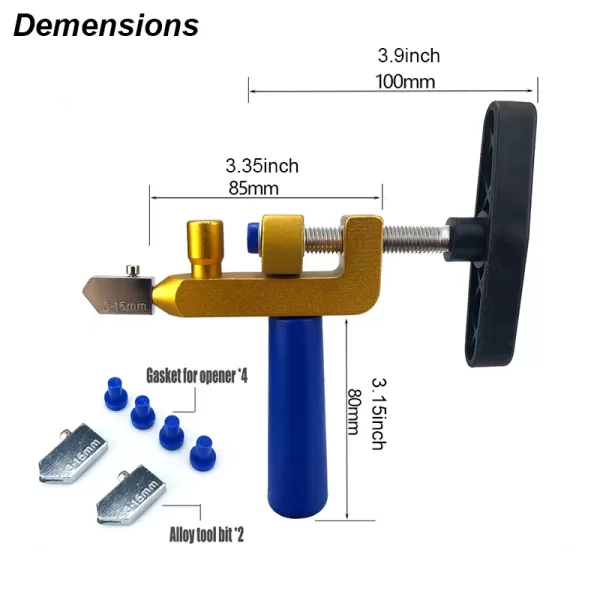 Ceramic Cutter Glass Tile Breaker Knife Wheel Diamond Roller Machine Opener Cutting Hand Held Tools Accessories With Nozzles - Image 4