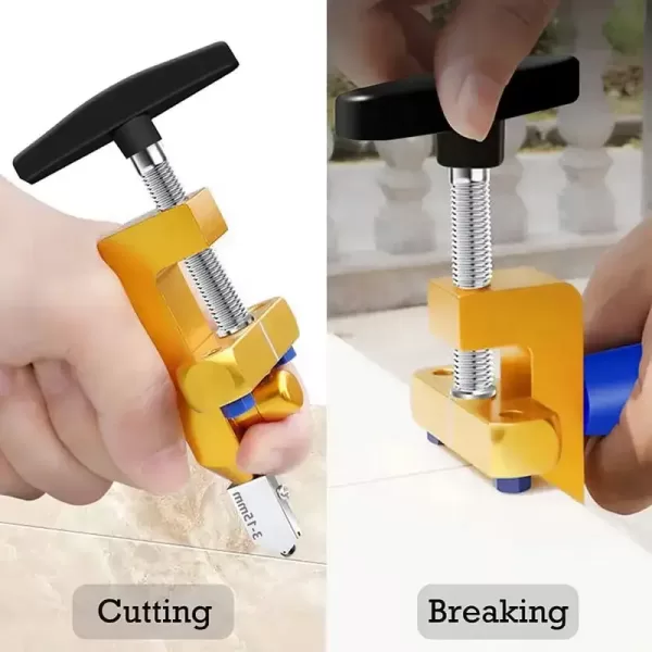 Professional 2-in-1 Ceramic & Glass Tile Cutter Portable Construction Hand Tool for Perfect Cuts Hand Held Tile Cutter - Image 3