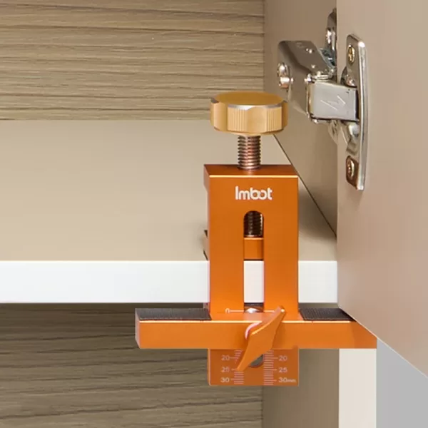 Cabinet Door Mounting Jig, with Support Arm&Clamp, Aluminum Alloy Body Tool for Installing Cabinets with Face Frame or Frameless - Image 3