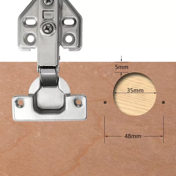 35mm Concealed Hinge Drilling Jig Guide Hinge Hole Drilling Guide Carpenter Woodworking Tool Hole Opener Locator Door Cabinet - Image 4