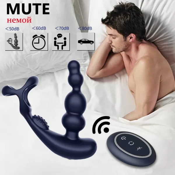 Remote Control Male Prostate Massager Vibrator 360°Rotate Toy Vibrator Ring Plugs Masturbator dildo Anal Butt Sex Plug Wearable - Image 6