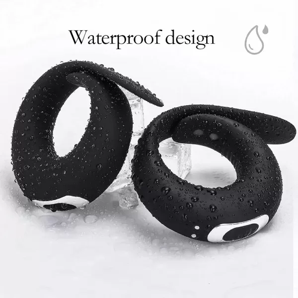 Penis Ring Vibrator Adjustable Vibrating Ring Delay Ejaculation Enlargement Erection Masturbator Adult Sex Toy For Men - Image 6